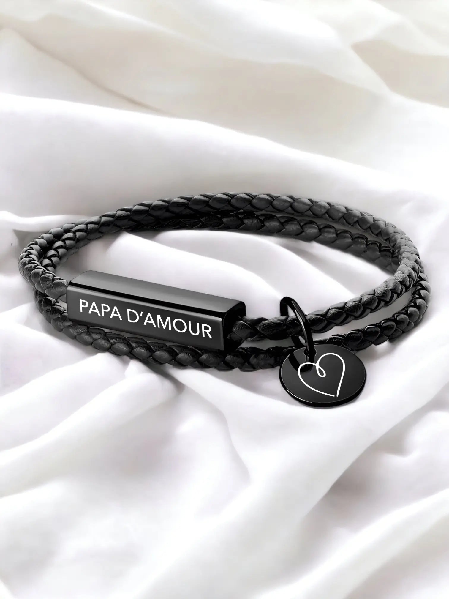 Papa d'Amour leather bracelet
