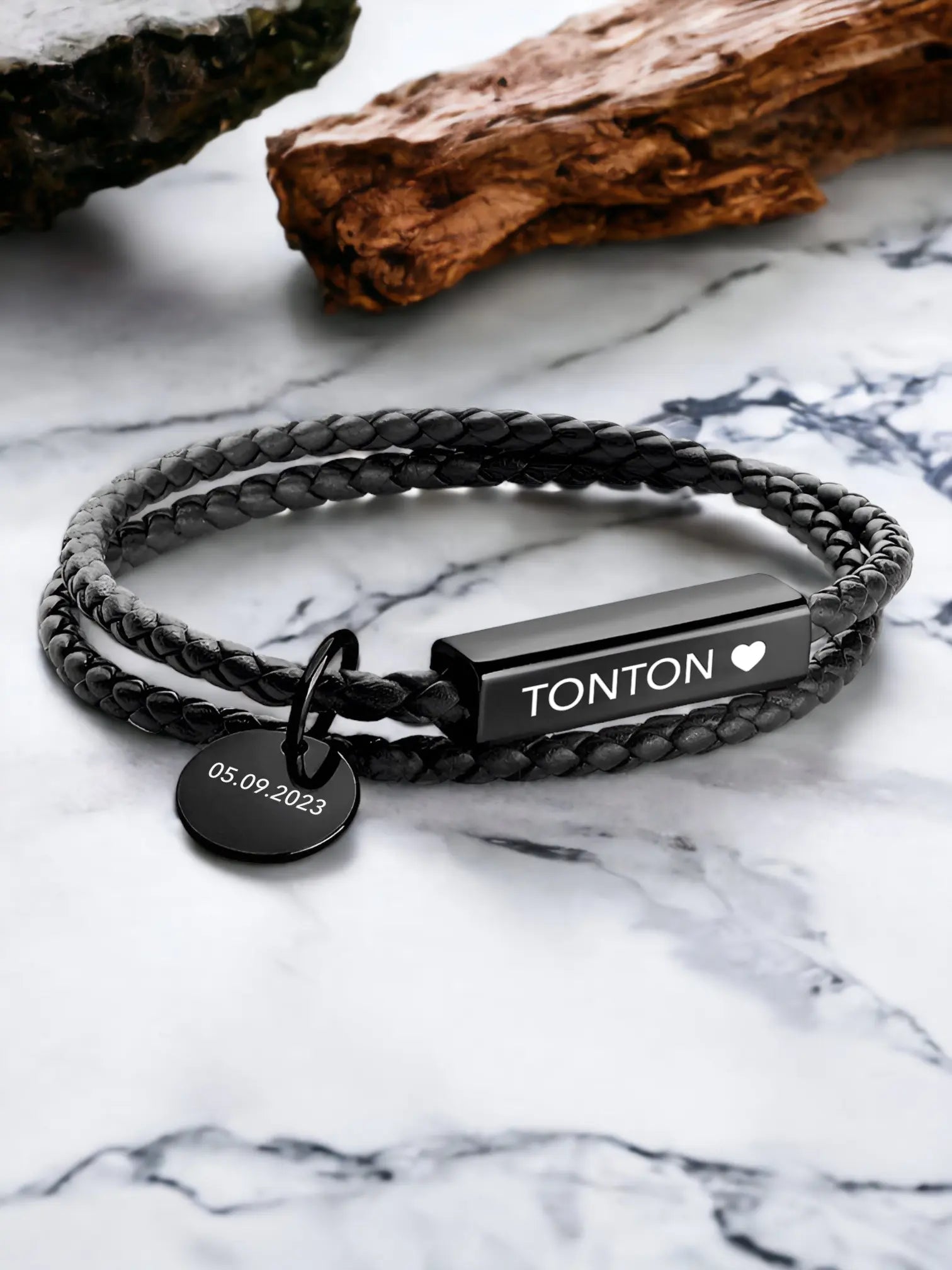 Bracelet cuir Tonton