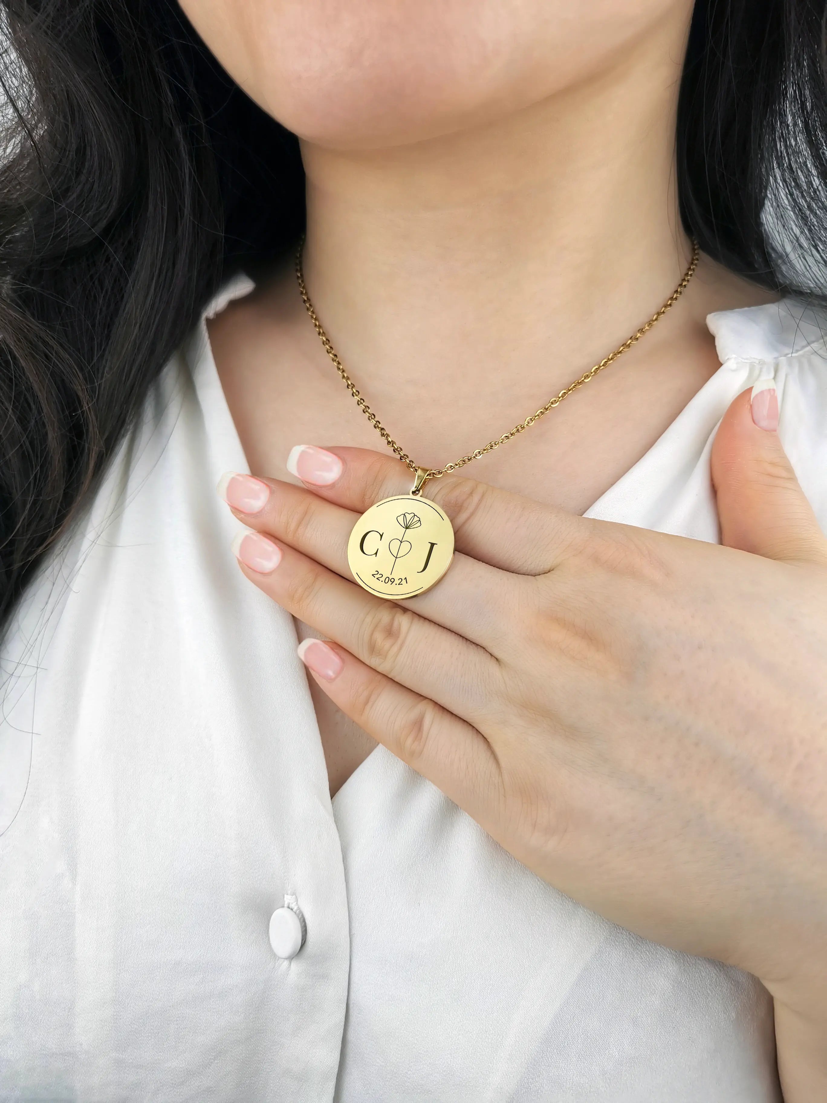 Initials Necklace - Gold