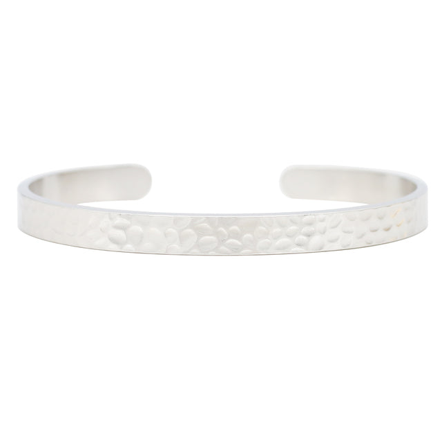 Personalized Hammered Bangle