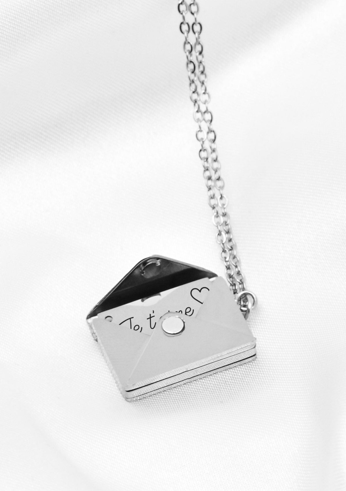 Silver Love Letter Necklace - Customizable