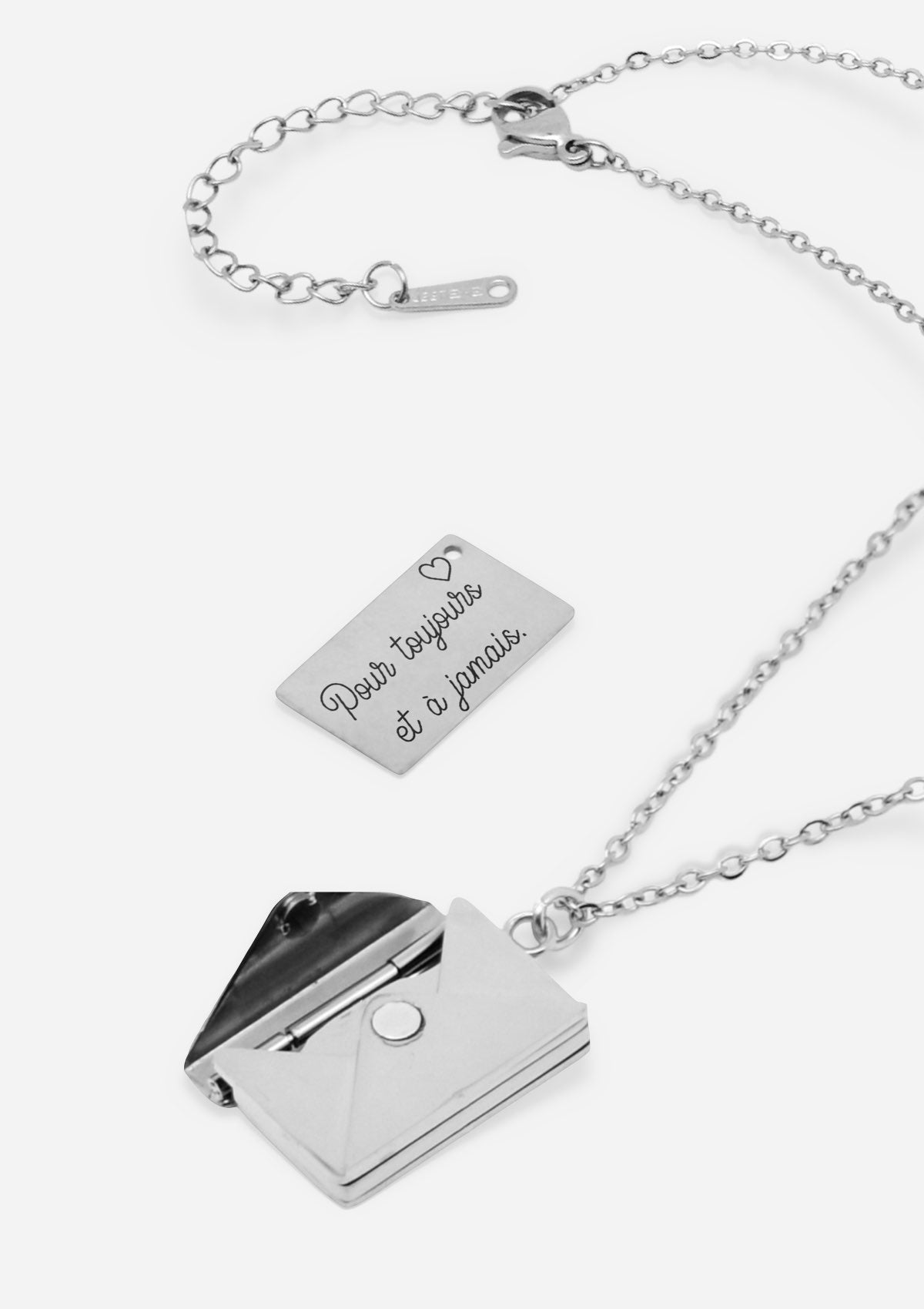 Silver Love Letter Necklace - Customizable